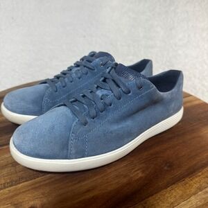 Cole Haan‎ Grand Crosscourt Blue Suede Low Top Sneakers Shoes Women's